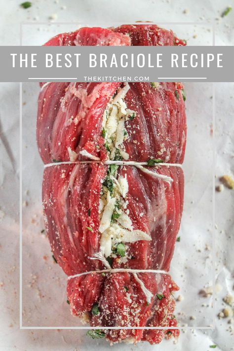 Braciole Recipe, Flank Steak Recipes, Italian Meats, Diner Recept, Flank Steak, Special Dinner, Idee Pasto Sano, Beef Dinner, Cooking Light