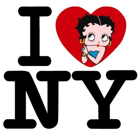 I Heart New York, Betty Boop Posters, I Love Nyc, New York Poster, Betty Boop Pictures, Dorm Posters, I Love Ny, Photo Wall Collage, I ❤ Ny