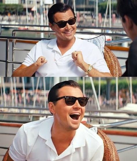 Leonardo Dicaprio Wolf Of Wall Street Blank Meme Template Audi B8, The Wolf Of Wall Street, Wolf Of Wall Street, Don't Like Me, Clipuri Video, Charlie Chaplin, Leonardo Dicaprio, I Smile, Bones Funny