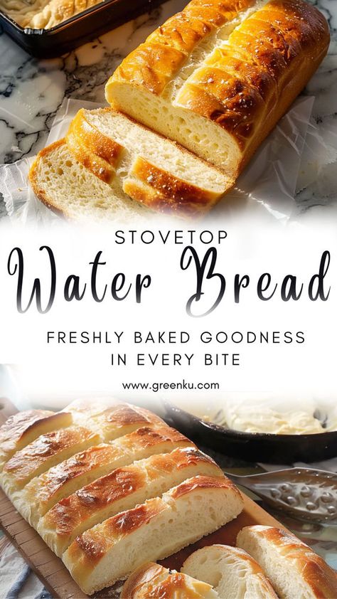 Fill your home with the aroma of freshly baked bread with our stovetop water bread recipe – it's the perfect way to warm up your kitchen and your soul! 🏠🥯 #FreshlyBaked #HomeBaking #WarmKitchen #ComfortFood #BreadAroma Emmer Bread Recipe, Water Bread Recipe Easy, Quick Breakfast Bread Recipes, No Bake Bread Recipe, How To Bake Without An Oven, Hot Water Bread Recipe, Flower Pot Bread Recipe Terra Cotta, Homebread Bread, Hoagie Bread Recipe