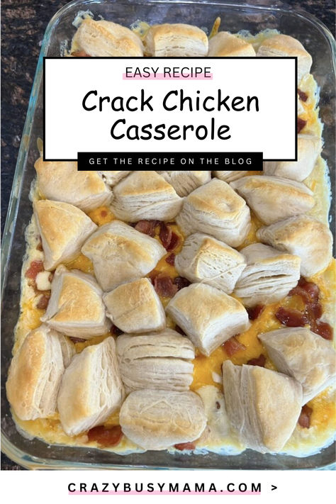 Crack Chicken Casserole Recipe Chicken Biscuits Recipes, Cooked Rotisserie Chicken Recipes, Different Dinner Ideas Families, Crazy Busy Mama Recipes, Crazy Good Casserole, Lori Conway, Crazy Busy Mama, Chocolate Mints, Chicken Casserole Recipes