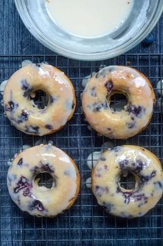 Blueberry Donuts, Keto Donuts, Protein Donuts, Keto Blueberry, Homemade Donuts Recipe, Baked Doughnuts, Baked Donut Recipes, Glazed Donuts, Free Keto Meal Plan