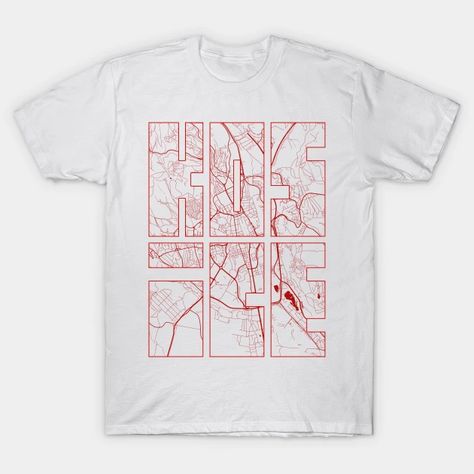 Map Shirt Design, Graphic Tees Typography, City T Shirt Design, Map Tshirt Design, Travel Tshirt Designs, Architecture Shirt Design, Company Merch, Kosice Slovakia, Church Merch