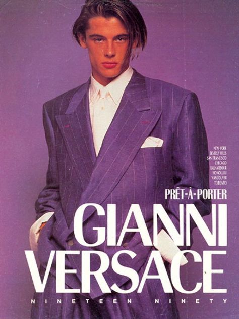 Versace Advertising, 80s Versace, Versace 80s, Gianni Versace 90s, Versace 90s, Versace Vintage, 90s Men, Ads Campaign, Bruce Weber