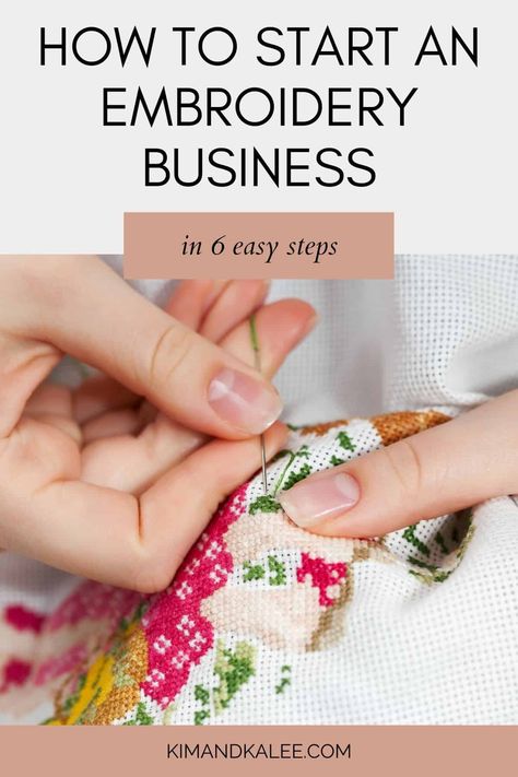 Embroidery Business Ideas, Sell Embroidery, Embroidery Business, Best Embroidery Machine, Investment Analysis, Etsy Embroidery, Basic Website, Business Launch, Design Career