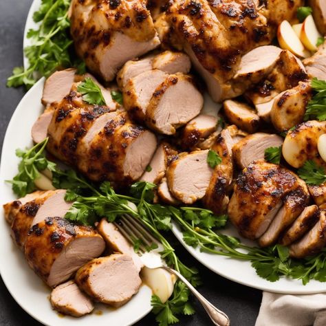 Apple Cider Pork Tenderloin Recipe Recipe | Recipes.net Apple Cider Sauce For Pork, Pork Tenderloin With Apple Cider, Apple Cider Pork Tenderloin, Cider Pork Tenderloin, Apple Pork Chop Recipes, Apple Cider Pulled Pork, Apple Cider Sauce, Apple Cider Pork, Dried Fruit Recipe