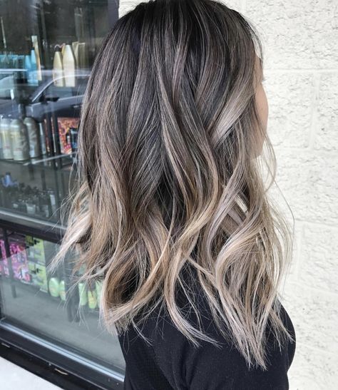 Dimensional Blonde And Brown, Full Balayage Blonde On Brown Hair, Ash Blonde Partial Balayage, Braided Baylage, Blonde Belliage, Cool Tone Balayage Brunette, Front Highlights Brown Hair, Blond Bayalage On Brown Hair, Transparent Butterfly