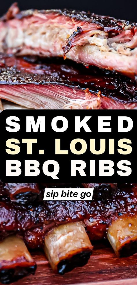 Traeger Smoked St Louis Ribs St Louis Ribs Smoker Recipe, Smoked St Louis Style Ribs, Smoked St Louis Ribs, St Louis Ribs Recipe, Saint Louis Ribs, St Louis Ribs, St Louis Style Ribs, Recipes Grill, Traeger Grill Recipes