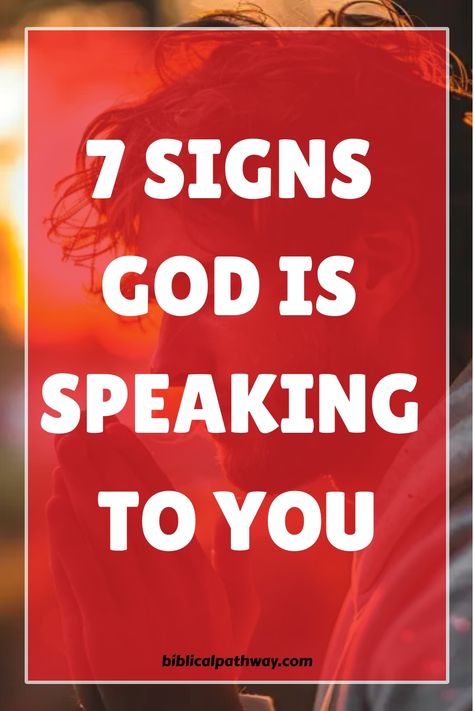 Explore the signs God is speaking to you and discover the divine messages meant just for you. Recognize the subtle cues that indicate God is calling out to you in mysterious ways. Pay attention to these 7 signs that God is communicating with you - a whisper in your heart, a sudden surge of inspiration, a recurring feeling of peace, unexpected encounters, doors opening effortlessly, hearing the same message repeatedly, and an inner knowing nudging you forward. How To Know If God Is Speaking To You, Asking God For A Sign, Ask God For A Sign, Signs From God, Inner Knowing, Dreams And Visions, Gut Feeling, Follow Jesus, Spiritual Wisdom