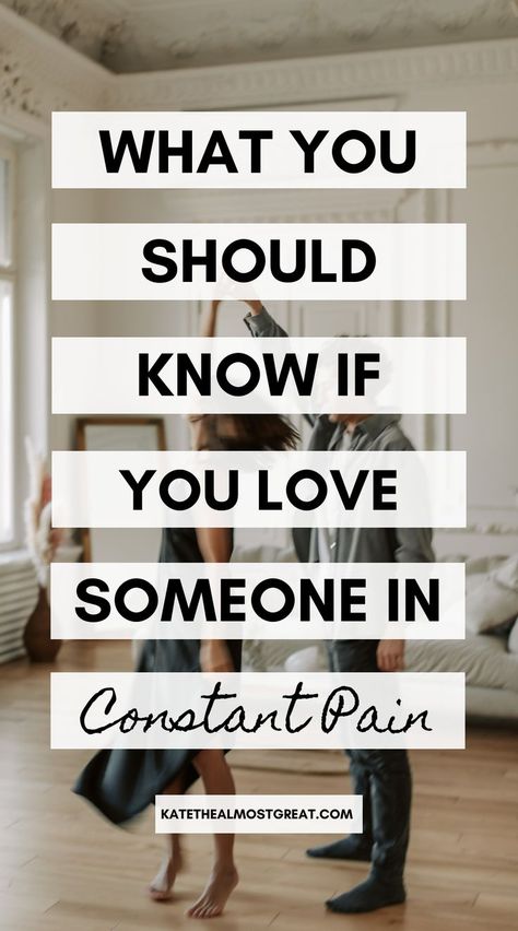 There are an estimated 100 million Americans who live with chronic pain. Let’s say that for every person who lives with it there is one who loves that person – whether it’s a spouse, a parent, a child, or a friend. That’s another 100 million. Now, you can’t know what it’s like living with it unless you do, and understanding what it’s like living with chronic pain dramatically affects how you treat someone who lives with it. Living With Chronic Pain, Caregiver Quotes, Complex Regional Pain Syndrome, Spoonie Life, Polycystic Ovarian Syndrome, Ehlers Danlos Syndrome, If You Love Someone, Chronic Condition, Invisible Illness