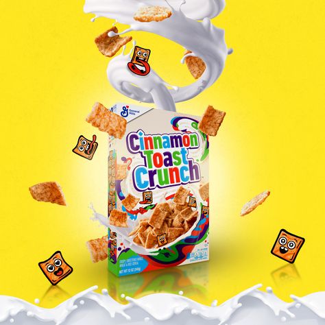 Cereal adverisment Cereal Advertising Design, Cereal Creative Ads, Cereal Advertisement, Cereal Poster, Cereal Ads, Cereal Commercial, Cereal Packaging, Cereal Brands, Ad Photography