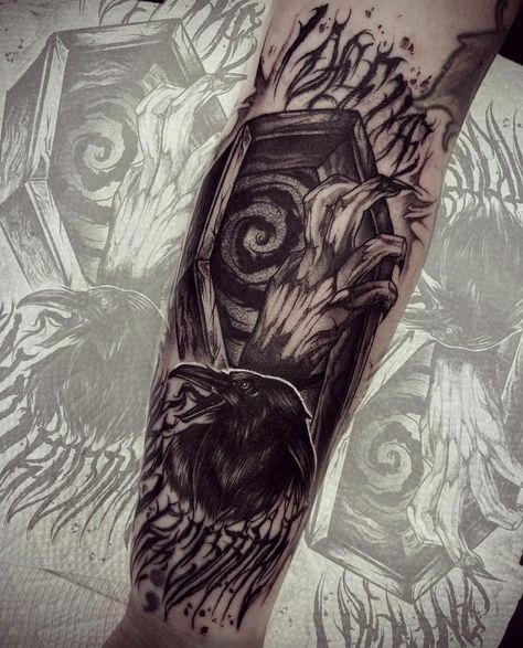 Miw Tattoos, Motionless In White Tattoo Ideas, Motionless In White Tattoo, Feather With Birds Tattoo, Dark Tattoos, Gothic Tattoo, Motionless In White, Dark Tattoo, White Tattoo