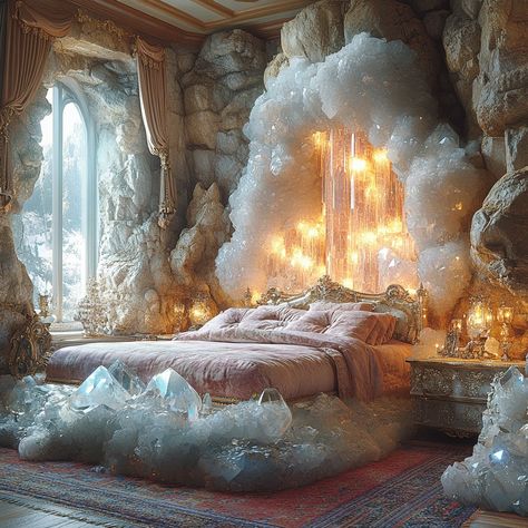 🔮Which Crystal Bedroom are you in? 💠 Let me know your choice!🙌🙌🙌 Please leave your comments below⬇⬇⬇ #CrystalHealing #ManifestAbundance #SuccessMindset #SpiritualGrowth #WealthAndSuccess #EnergyHealing #ElegantJewelry #WealthAttraction #PositiveEnergy #astrology #StarTrek Crystals Aesthetic Bedroom, Astrology Bedroom, Concept Hotel, Crystals Aesthetic, Crystal Bedroom, Mirror Room, Crystal Aesthetic, Aesthetic Bedroom, Fantasy Artwork