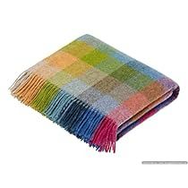 Wool Bed, Woollen Blankets, Shetland Sheep, Plaid Throw Blanket, Rainbow Blanket, Couch Blanket, Wool Throw Blanket, Plaid Throw, Plaid Blanket