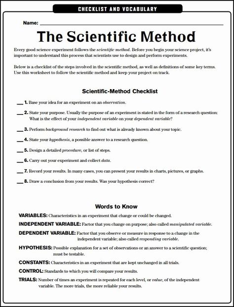 Scientific Method Quiz, Scientific Method Printable, Scientific Method Experiments, Scientific Method Steps, Ag Science, Scientific Method Worksheet, Poster Science, School Science Projects, High School Lesson Plans