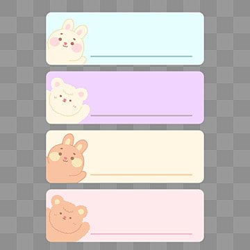 Cute Name Tags For School, Name Border Design, Name Design Ideas, Bunnies Pictures, Tag Design Ideas, Name Tag Png, Name Tag Ideas, Pastel Rainbow Background, Pastel Png