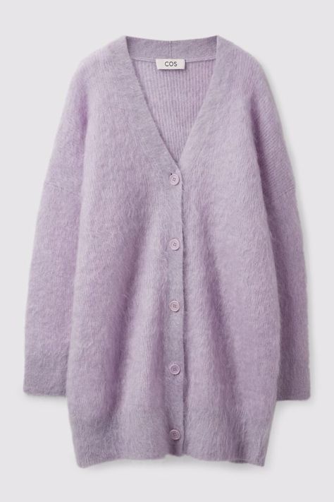 Lilac Cardigan, Design Wardrobe, Longline Cardigan, Mohair Cardigan, Simple Trendy Outfits, Knitwear Cardigan, Innovative Design, Fashion Outlet, Knitwear Women