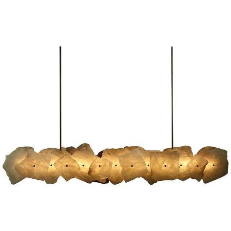 Christopher Boots Chandelier / Pendant - Petra Ii From Australian Modern Brass, Quartz Christopher Boots, Outdoor Armchair, Chandelier Pendant, Cosmic Energy, Linear Pendant, Linear Chandelier, Chandeliers And Pendants, Chandelier Pendant Lights, Aged Brass