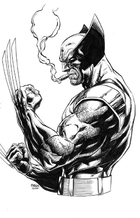 Wolverine Tattoo, Wolverine Comic Art, Jason Fabok, Wolverine Artwork, Comic Book Tattoo, Marvel Art Drawings, Comic Art Sketch, Marvel Wolverine, Wolverine Comic