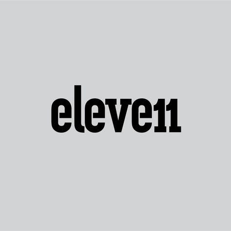 Eleven @danielcarlmatz     #logo #logoinspiration #logoplace #logolearn #branding #designinspiration #design 11 11 Logo, 11 Number Design, Logo With Numbers, Simple Logos, Graphics Background, Eleven Eleven, 365 Challenge, Typographic Logo Design, Take For Granted