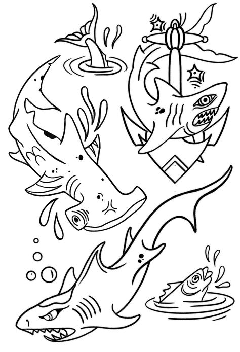 Fish Tattoo Flash Sheet, Mini Tattoo Stencil, Tattoo Art Drawings Sketches, Tattoo Animals, Flash Tats, Flash Sheets, Cool Tattoo Drawings, Tattoo Practice, Mini Tattoo