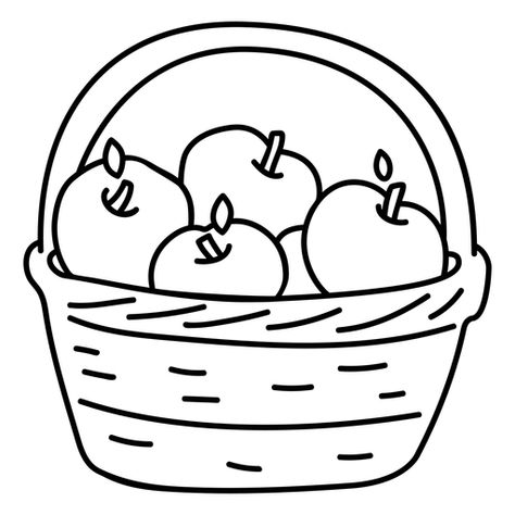 Basket of apples autumn season PNG Design Apples In A Basket, Alphabet Letters To Print, Whiteboard Ideas, Basket Of Apples, Peace Pole, Apple Basket, Basket Drawing, Apple Baskets, Fall Apples