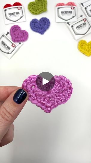 Pocket Hug, Caron Simply Soft, Magic Ring, Crochet Coasters, Crochet Home, Simple Patterns, Amigurumi Pattern, Video Tutorial, A Heart