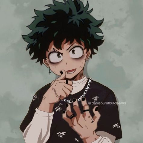 EMOOOO Emo Deku, Emo Anime Characters, Badass Pfp, Tpn Norman, Anime Icons Boy, Mha Meme, Bakugo And Deku, My Hero Academia Characters, Trash Gang