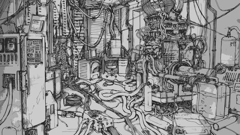 industrial machine illustration #computer Serial Experiments Lain #wires #artwork #technology #monochrome #cyberpunk #1080P #wallpaper #hdwallpaper #desktop Serial Experiments Lain, Wallpaper Computer, Trip Hop, 1080p Wallpaper, Tech Art, Widescreen Wallpaper, Hd Desktop, Glitch Art, Wallpaper Online