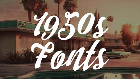 1950s Signage, 50s Fonts, 1950s Fonts, 1950s Font, 50s Font, 1950 Aesthetic, Cursive Fonts Alphabet, Elegant Cursive Fonts, Poodle Skirts