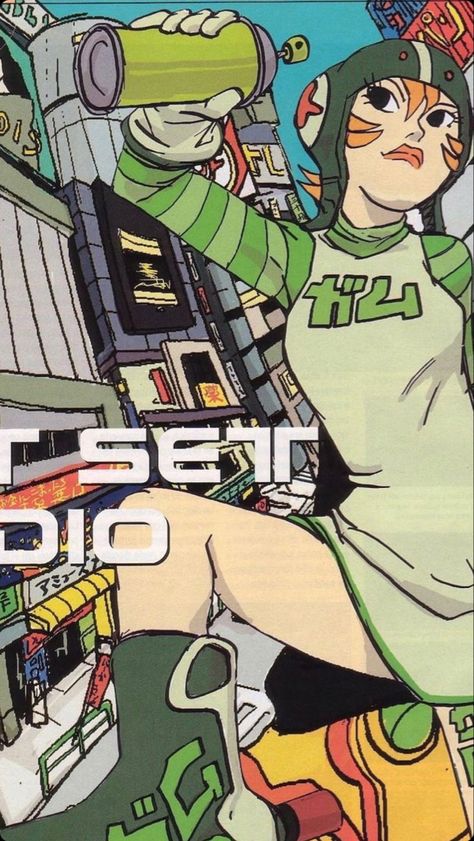 Jet Set Radio Future Wallpaper, Jet Set Radio Wallpaper Iphone, Jetset Radio Wallpaper, Jet Grind Radio Art, Jet Set Radio Official Art, Jet Set Radio Wallpaper, Spider Mj, Jetset Radio, Jet Set Radio