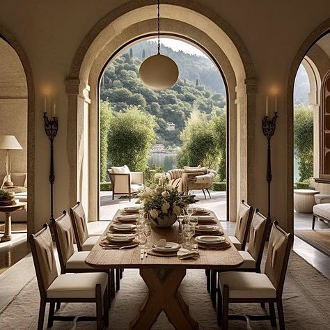 Italian Villa Decor, French Colonial Style, Tuscan Interior, Modern Tuscan, Countryside Home, Spanish Modern, Tuscan Countryside, Tuscany Villa, Tuscan Villa