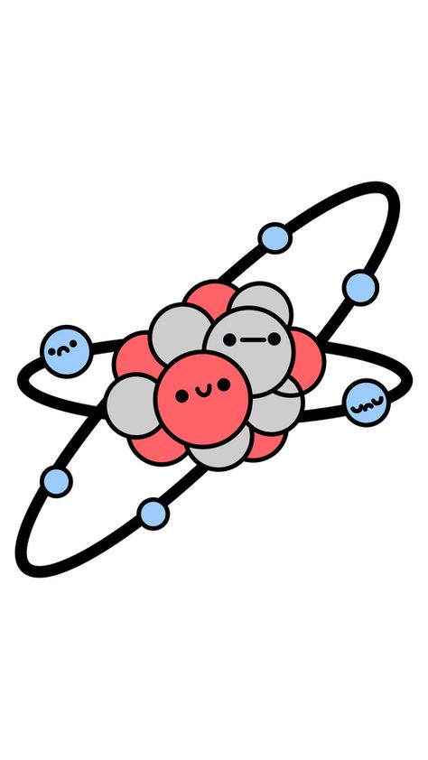 Atom Drawing Science, Atoms And Elements, Atom Art, Atom Drawing, Atom Diagram, Atom Project, Science Flashcards, Solid Liquid Gas, Atomic Theory