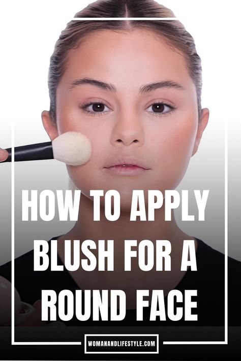 How To Apply Blush For A Round Face How To Put On Blush How To Apply, How To Apply Blush Round Face, Apply Blush Round Face, How To Put Blush On, How To Apply Cream Blush, Blush Placement Round Face, Blush For Round Face, How To Apply Blush Correctly, Blush On Nose