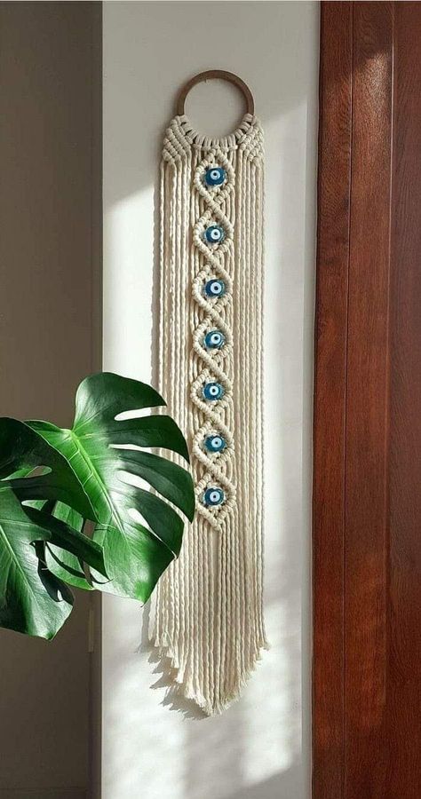 Simpul Makrame, Pola Macrame, Macrame Wall Hanging Tutorial, Macrame Wall Hanger, Macrame Plant Hanger Patterns, Macrame Home Decor, Macrame Knots Tutorial, Macrame Knots Pattern, Macrame Wall Hanging Diy