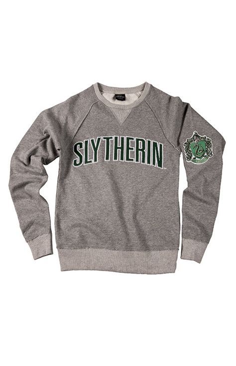 Image for Slytherin™ Adult Sweatshirt from UNIVERSAL ORLANDO Slytherin Sweatshirt, Slytherin Clothes, Harry Potter Sweater, Slytherin Fashion, Harry Potter Universal Studios, House Icon, Harry Potter Slytherin, The Wizarding World Of Harry Potter, Harry Potter Sweatshirt