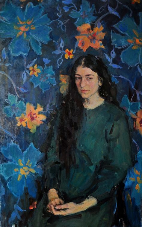 Russian Ark, Portrait Female, Russian Painting, Blue Beauty, Arte Inspo, Impressionist Paintings, Impressionist Art, Ethereal Art, Art Portrait