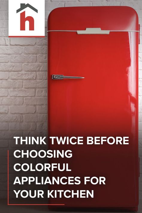 While colorful appliances can add a vibrant and lively touch to a kitchen, there are several reasons why you might want to reconsider choosing them. #kitchendecor #kitchens Kitchen With Red Fridge, Red Appliances In Kitchen, Colorful Appliances, Red Kitchen Appliances, Colorful Kitchen Appliances, Appliances In Kitchen, Red Fridge, Red Appliances, Kitchen Appliance Set