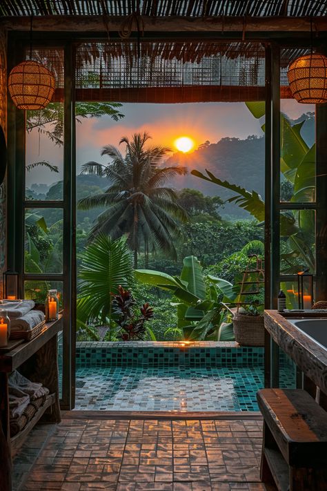 Traditional inn with ocean sunset views Phi Phi Thailand, Jungle House, Interior Desig, Travel Inspiration Destinations, Island House, Dream Beach, Ocean Sunset, The Boutique, Safe Haven