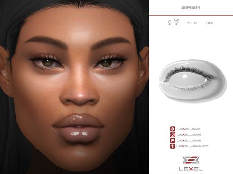 Sims 4 Siren Eyes, Sims Makeup, Sims 4 Hair Male, Sims 4 Piercings, Sims 4 Cas Mods, Makeup Cc, Body Details, Sims 4 Anime, Cc Clothes