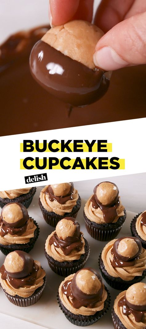 Buckeye Cupcakes, Cupcakes Peanut Butter, Fruit Dips, Ideas Cupcakes, Butter Cupcakes, Shortbread Recipes, Cupcake Flavors, Peanut Butter Lovers, Baking With Kids