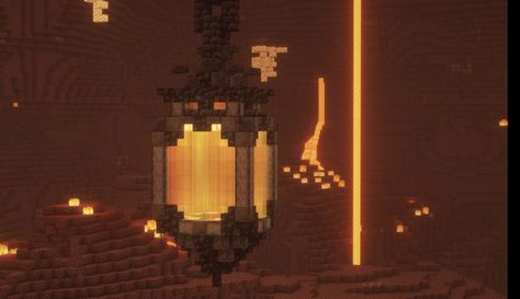 Minecraft Light Ideas, Minecraft Ceiling, Minecraft Ceiling Design, Minecraft Lighting Ideas, Minecraft Chandelier, Minecraft Lamp, Ideas For Minecraft, Minecraft Bridge, Bridge Lamp