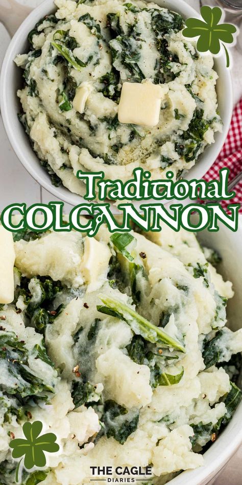 One of my favorite Irish recipes is the traditional Colcannon recipe. Delicious, buttery mashed potatoes mixed with cabbage or kale. Simple but so heartwarming! Colcannon Recipe, Buttery Mashed Potatoes, Southern Dinner, Southern Breakfast, Kale Recipes, Side Dishes Recipes, Potato Side Dishes, Irish Recipes, Food Website