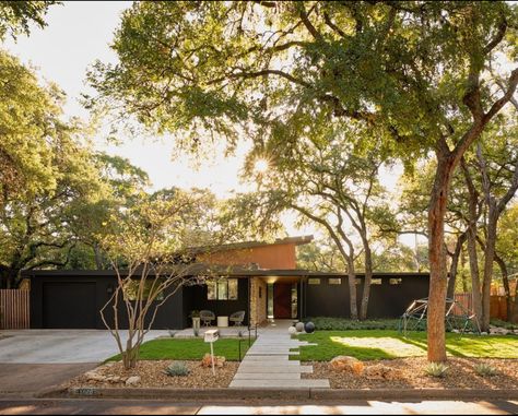 Mid Century Modern Ranch House, Mid Century Ranch House, Mid Century Modern Ranch, Modern Ranch House, Stone Walls Interior, House Before And After, Mid Century Ranch, Eichler Homes, Mid Century Home