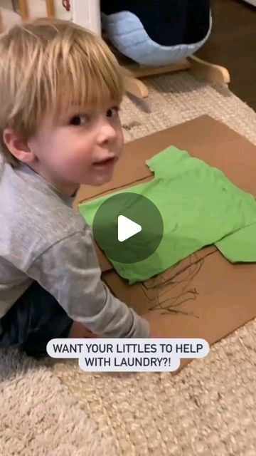 Kids Folding Clothes, How To Fold Clothes With Cardboard, Cardboard Folding Board, Folding Clothes Cardboard, How To Fold Laundry, How To Fold Kids Clothes, Clothes Activities For Kids, Cloth Folding Hacks, Clothes Folding Hacks