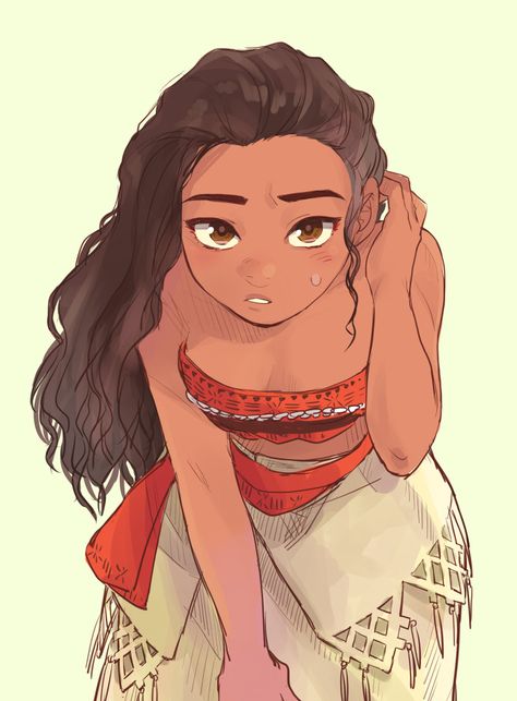 Hair Slicked Back, Book Profile, Moana Movie, Moana Disney, Disney Princess Moana, Brown Eyes Brown Hair, Eyes Brown, Disney Artwork, Disney Moana