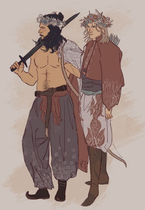 Túrin and Beleg D D Character Ideas, Tolkien Art, Jrr Tolkien, They Live, Medieval Fantasy, Dnd Characters, Turin, New Generation, Tolkien