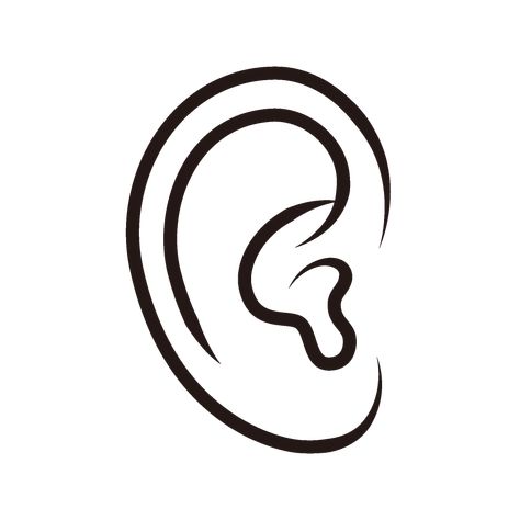 Ear Picture Drawing, Parts Of Body Worksheet, Black People Drawings, Ear Drawings, Ear Clipart, Ears Drawing, Ear Images, Ear Drawing, School Drawings