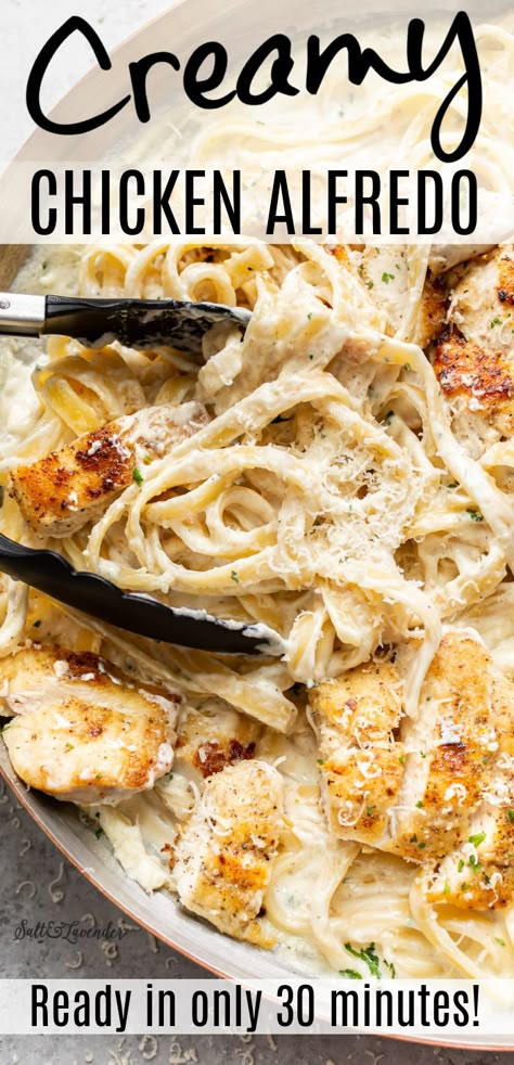 Chicken Fettuccine Alfredo Recipe Olive Gardens, Fast Chicken Alfredo Recipe, Chicken Fetucinni Alfredo, Homemade Chicken Alfredo Sauce Easy, Fettichini Alfredo Recipe Olive Garden, Seasoning Chicken For Alfredo, Chi Ken Alfredo Pasta, Chicken Alfredo With Bertolli Sauce, Chicken Alfredo No Cream Cheese