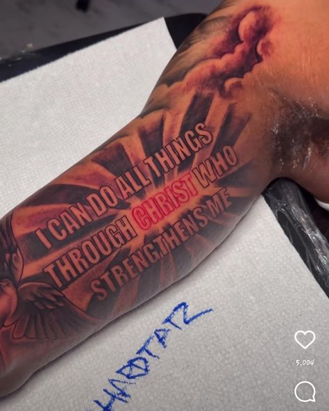 Fear God Bicep Tattoo, Scripture Tattoos For Men Bicep, Forearm Bible Verse Tattoo Men, Forearm Tattoo Quotes Men, Inner Arm Tattoo For Men Bible Verse, Bible Verse Rib Tattoo, Bible Verse Tattoos For Men Inner Bicep, God Gives His Toughest Battles Tattoo, God Give His Toughest Battles Tattoo